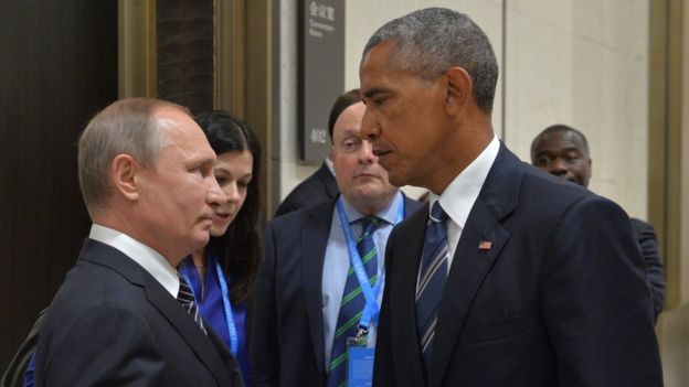 Tổng thống Putin đối đầu với Tổng thống Obama về nhiều vấn đề