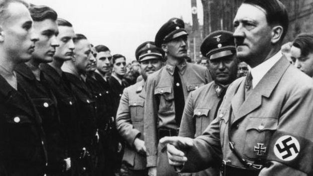 Adolf Hilter meets young man