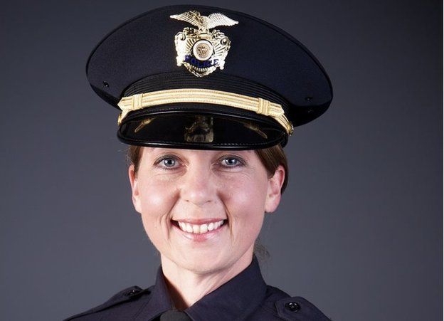 Officer Betty Shelby of the City of Tulsa Police Department in Tulsa, Oklahoma is shown in this undated photo.