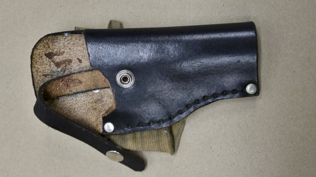 Photo of gun holster that police say was possessed by Keith Lamont Scott. 24 Sept 2016