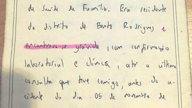 Relatório assinado pelo médico de família