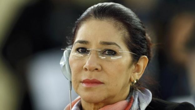 Cilia Flores, wife of Venezuela's President Nicolas Maduro attends the United Nations Human Rights Council for a special session in Geneva, Switzerland on 12 November, 2015.