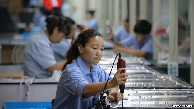 Chinese factory worker