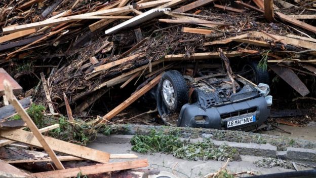 Flood devastation in Simbach, Bavaria