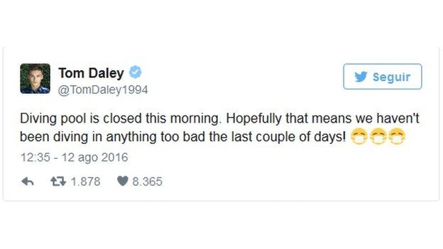 Tuite de Daley sobre el cierre de la piscina