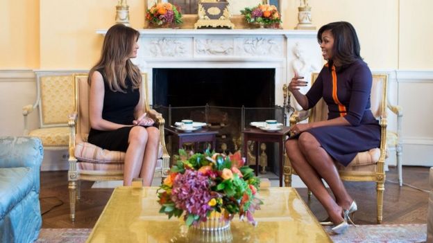 Melania Trump y Michelle Obama