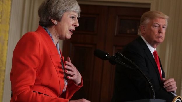 Theresa May ve Donald Trump