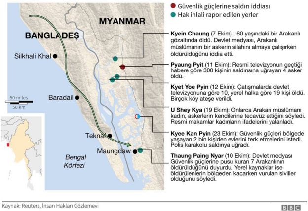 Myanmar harita