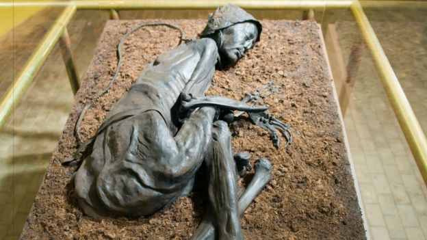 Tollund Man was found just 40m from Elling Woman with a noose still around his neck