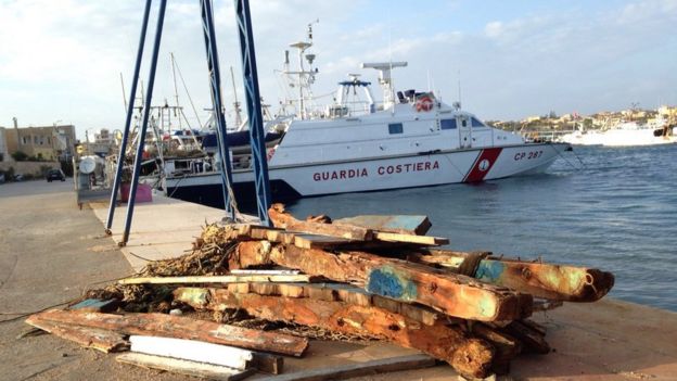 Porto de Lampedusa, na Itália
