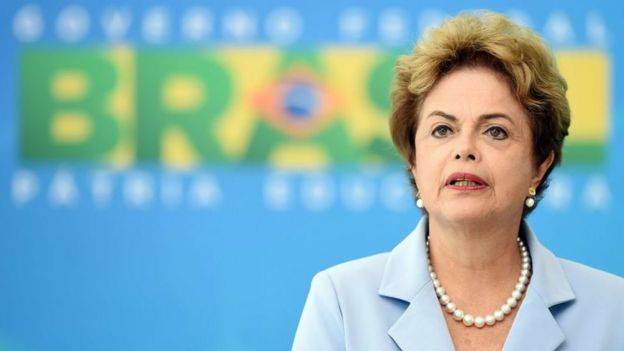 Presidenta Dilma em discurso em Brasília