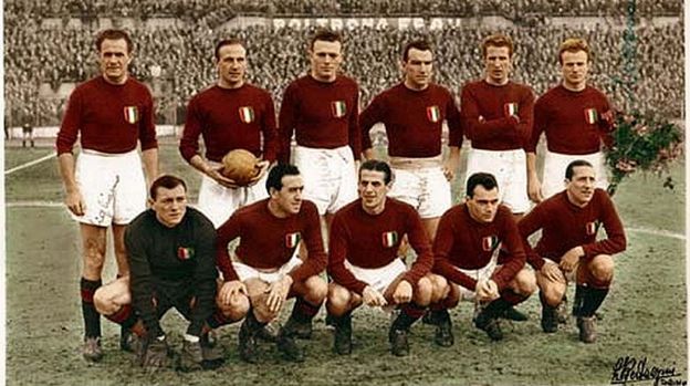 Jogadores do Torino em 1948