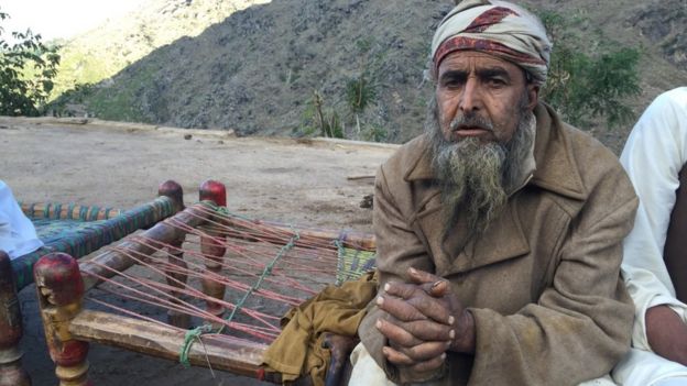 Earthquake survivor in Mingora