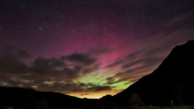 Northern Lights over Patterdale, Cumbria