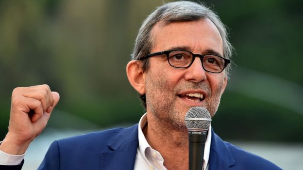 Roberto Giachetti, the Democratic Party (PD) candidate for the mayoral elections in Rome