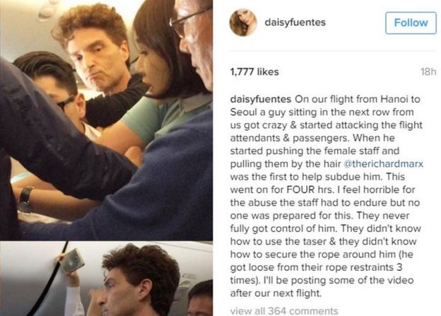 Screenshot of Daisy Fuentes' Instagram post