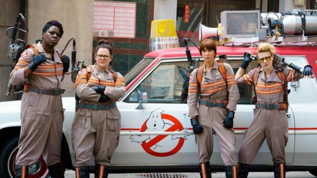 Milo Yiannopoulos tweeted about Ghostbusters actress Leslie Jones (left)