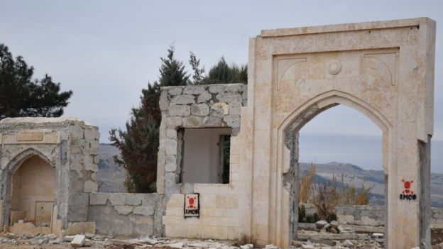 Süleyman Şah Türbesi'nden geriye kalanlar.