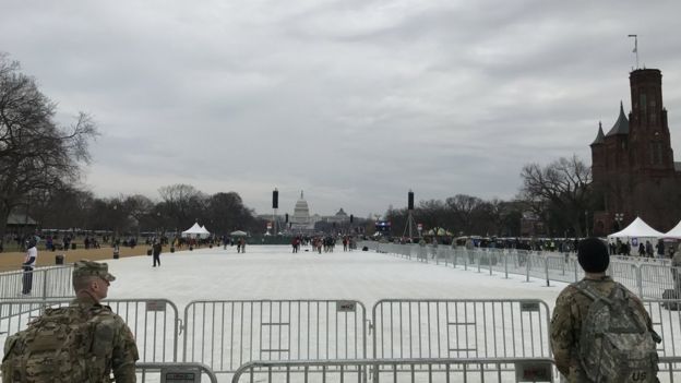 Shot of the US capitol