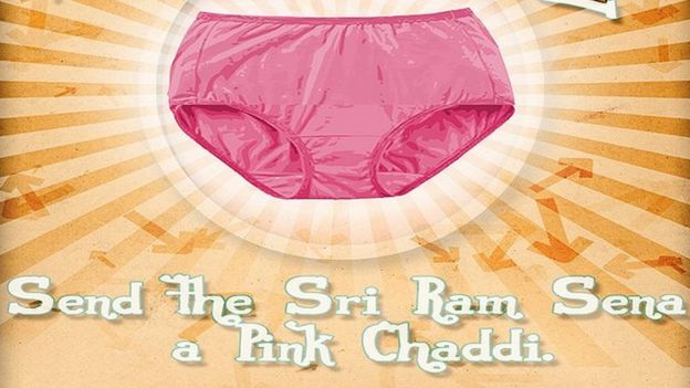 A poster of the Pink Chaddhi Campaign