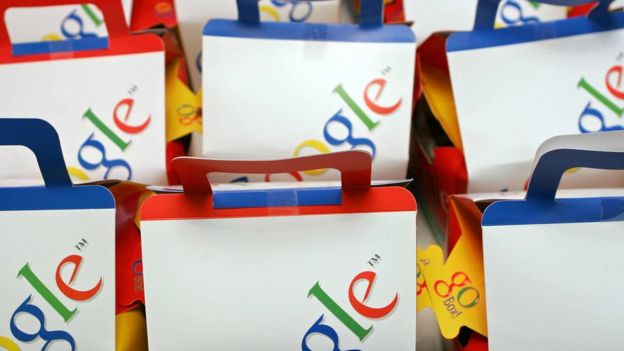 bolsas con el logo de Google