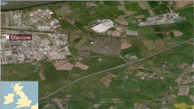 Map of M56 fire