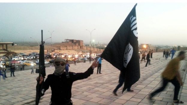 Musul'daki bir IŞİD militanı