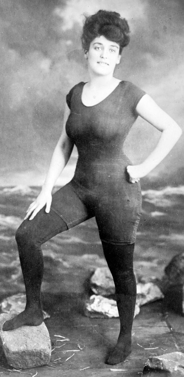 Annette Kellerman in her full body bathing suit