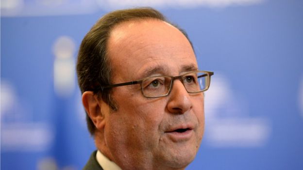 Francois Hollande at Brussels summit - 10 March
