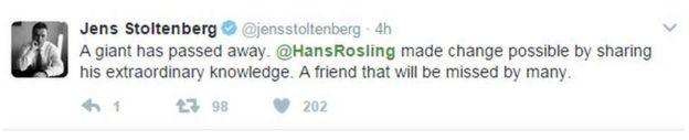 Un gigante se ha ido. Hans Rosling hizo posible el cambio compartiendo su extraordinario conocimiento. Un amigo a quien muchos extrañaremos