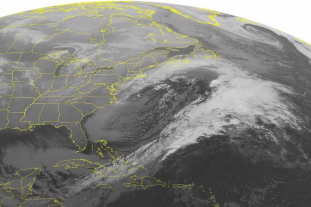 National Oceanic and Atmospheric Administration satellite image, 24 January