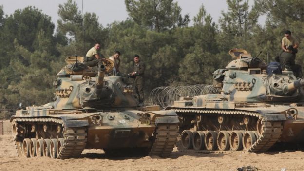 Suriye'de Türk tankları