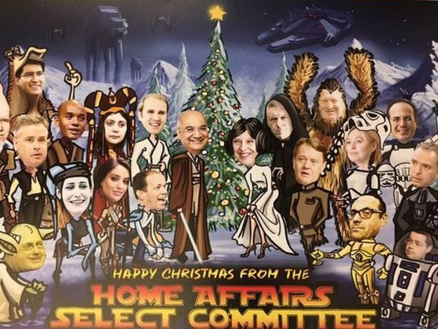 Home Affairs Committee Christmas card