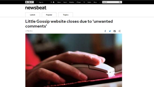 How the BBC reported the demise of Little Gossip