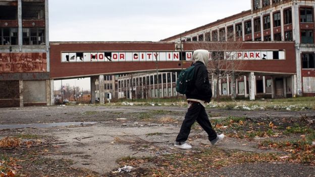 Planta abandonada en Detroit