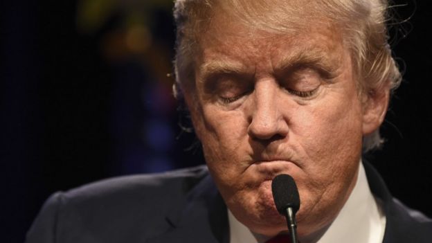 Republican presidential hopeful Donald Trump speaks at a rally, December 14, 2015