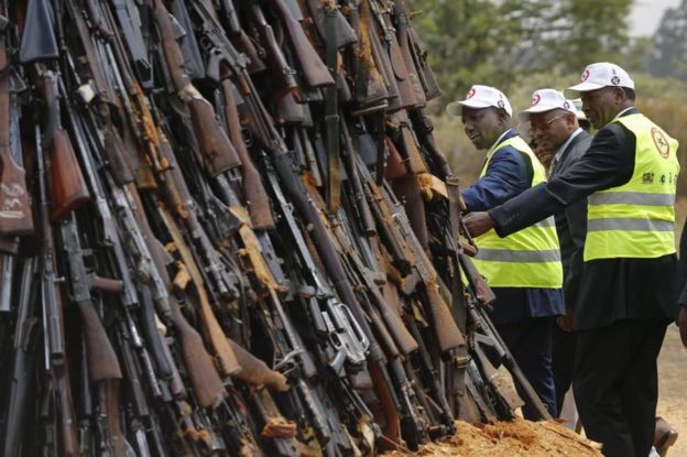 Silaha zilizochomwa Nairobi