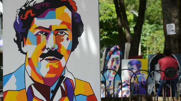 Pintura de Pablo Escobar