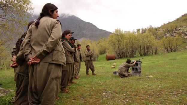PKK fighters in northern Iraq