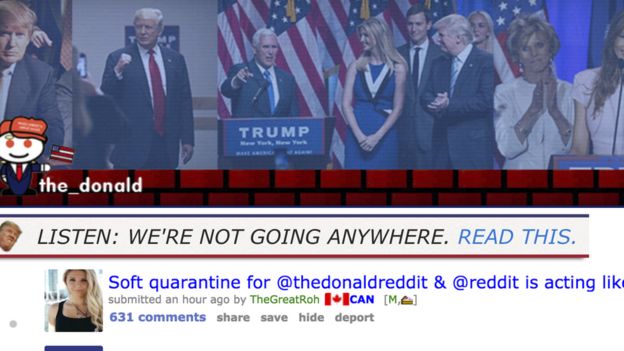 Screenshot of r/The_Donald