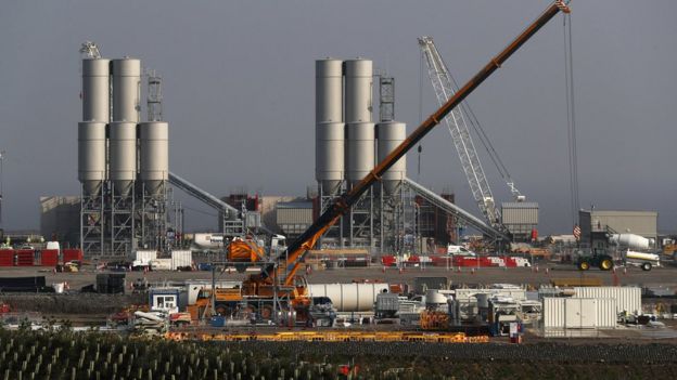 Hinkley Point C nuclear power station site is seen near Bridgwater in Britain, September 14, 2016.
