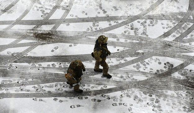 Soldiers in Kramatorsk in 2015