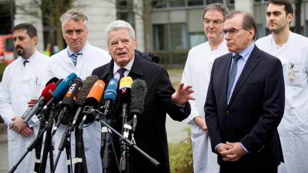 German President Joachim Gauck gives a statement on December 21, 2016