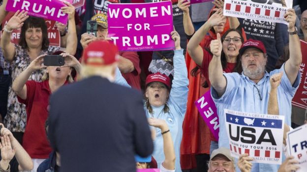 Trump fala a seus partidários