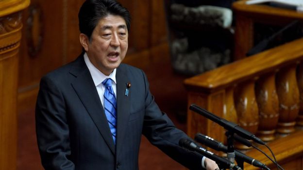 Shinzo Abe.
