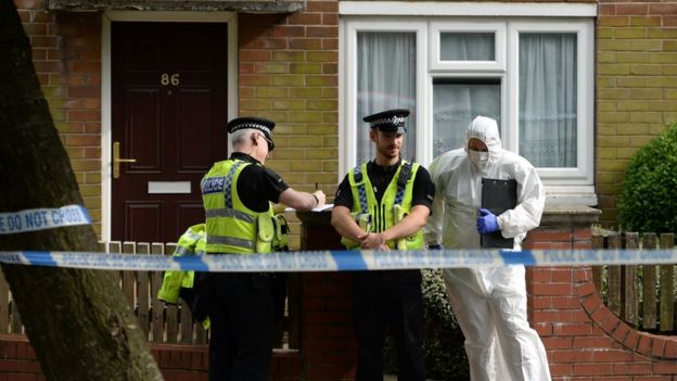 A house in Birstall is searched by police