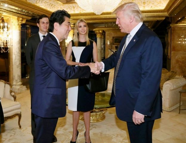 Ivanka Trump sat in on a meeting with the Japanese prime minister