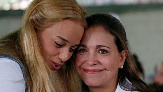 Lilian Tintori y Maria Corina Machado