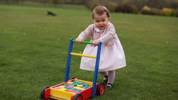 Princess Charlotte photographed in April