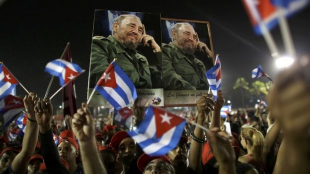 دفن رماد رئيس كوبا السابق فيديل كاسترو